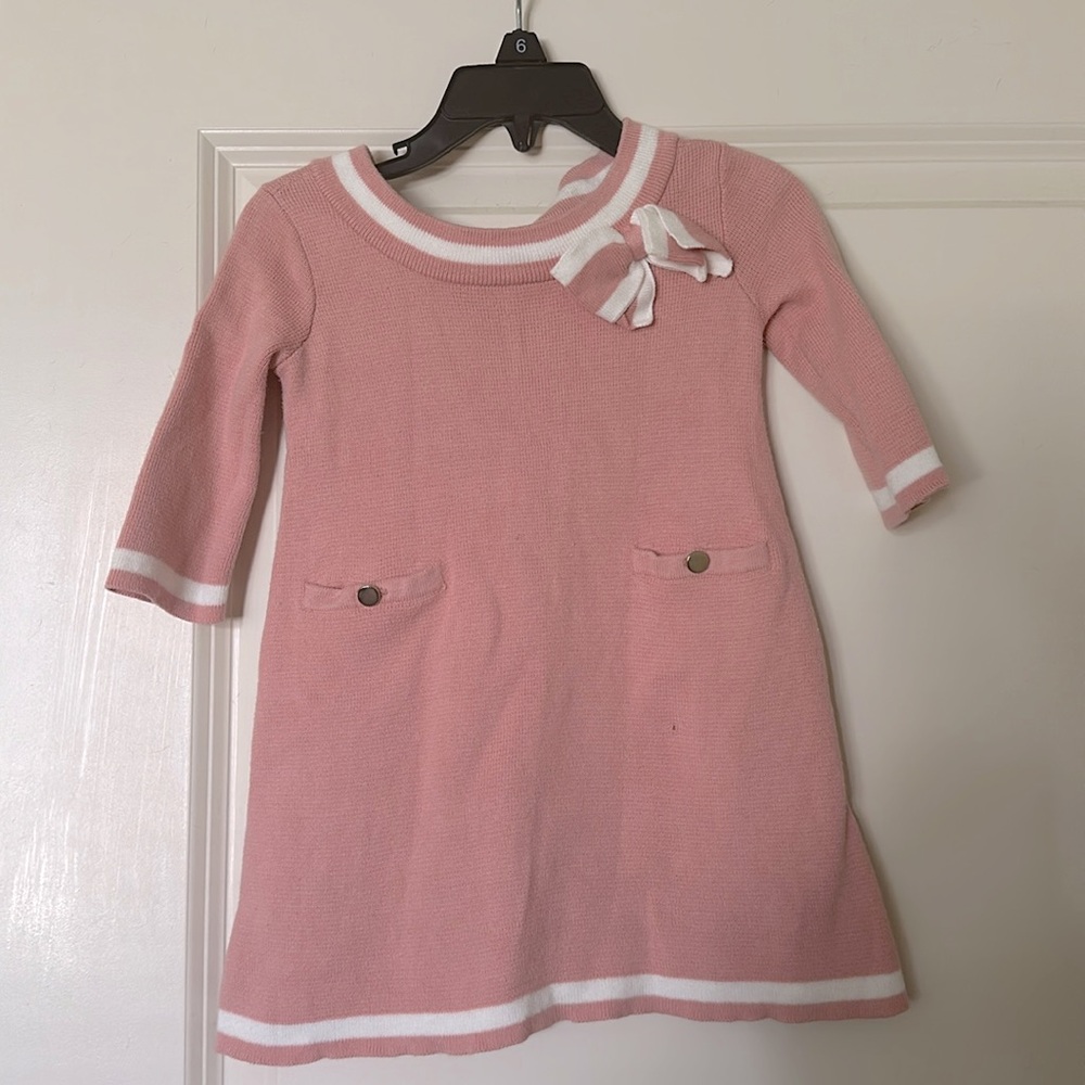 Soft pink baby girl dress by Hope and Henry
